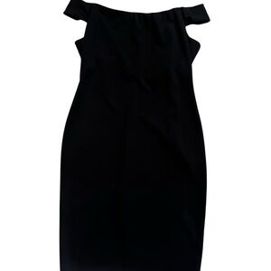 Eliza J Black Strapless Sheath Cocktail Dress